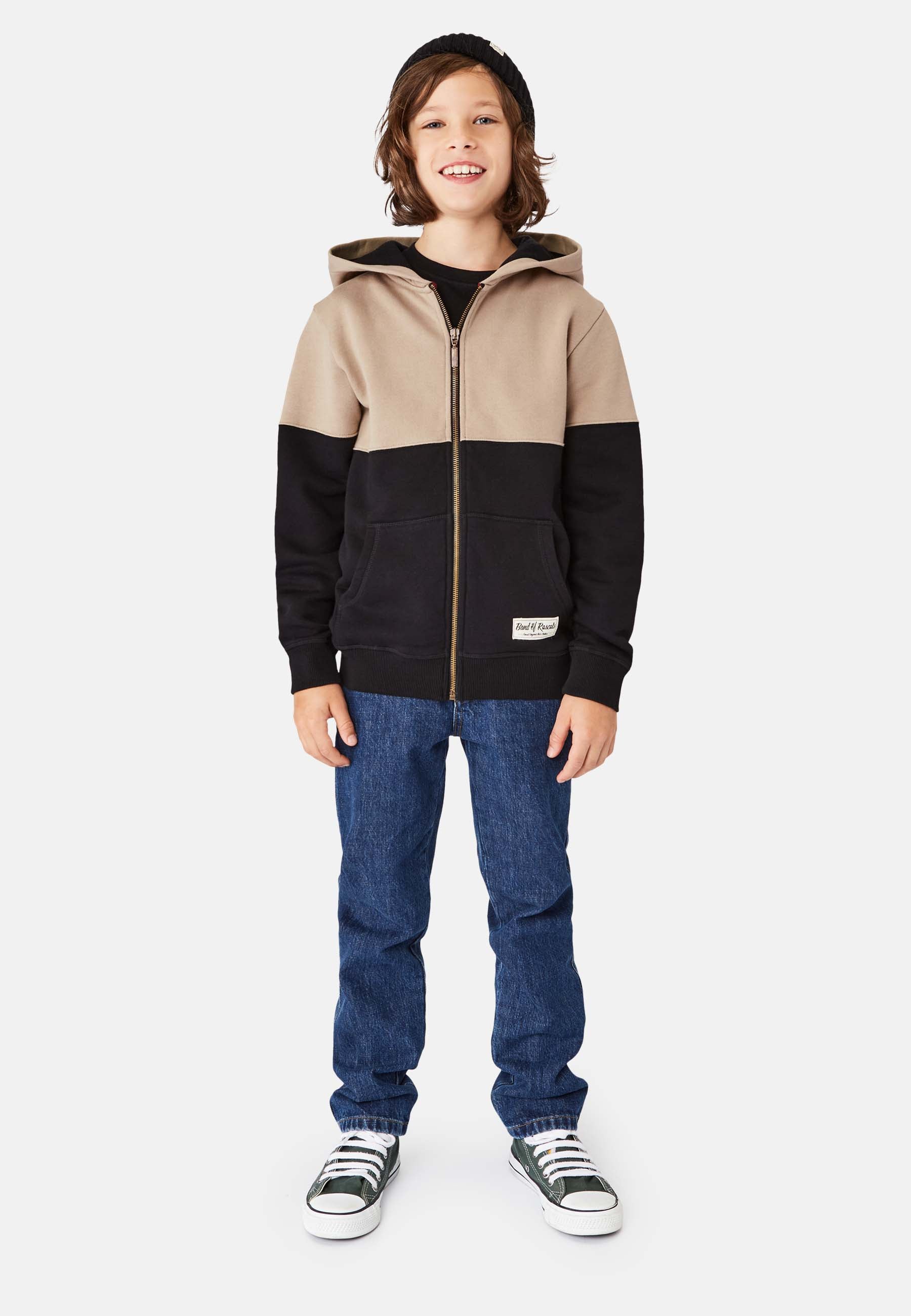 Split Zip Hooded