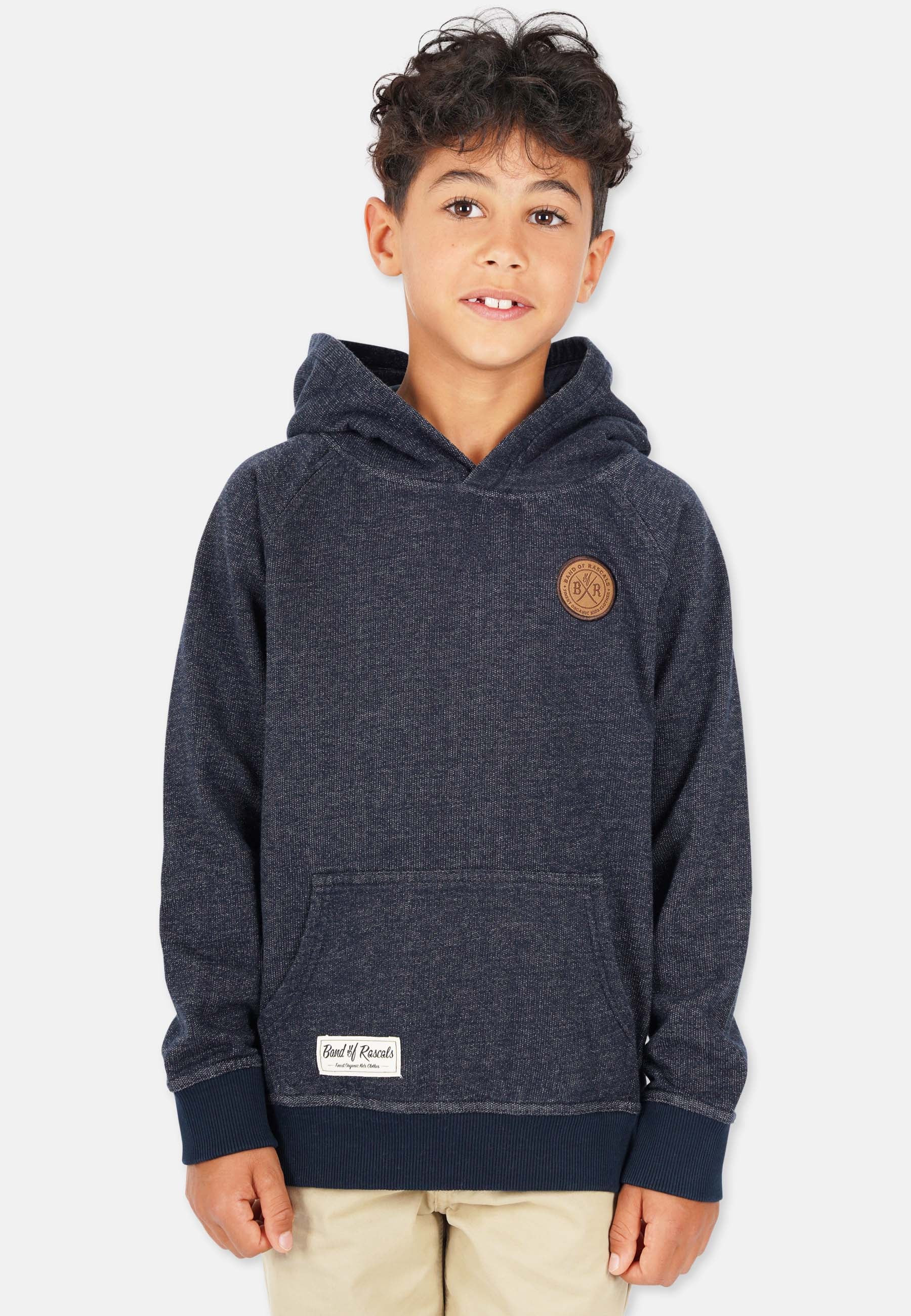 Denim Raglan Hooded