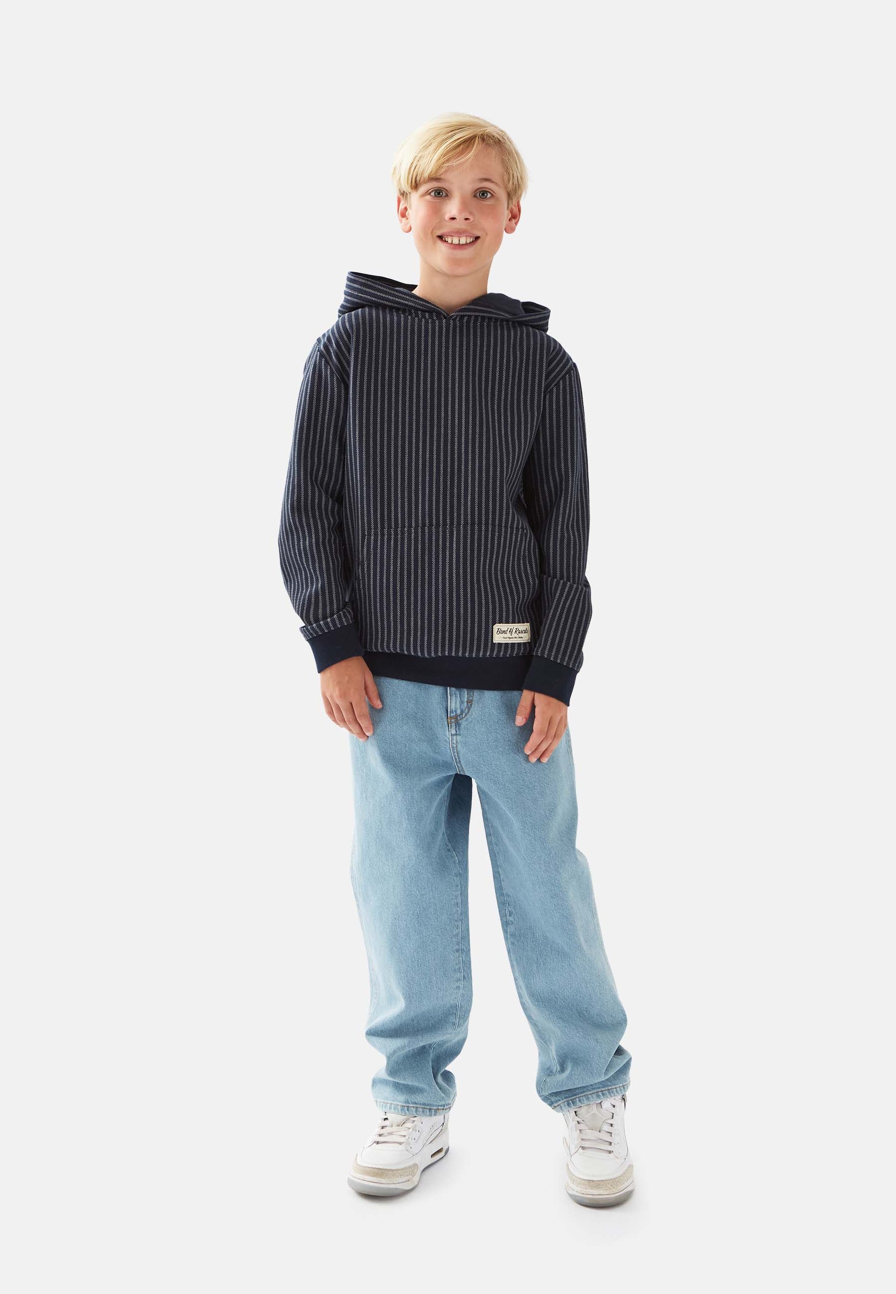 Vertical Striped Hooded