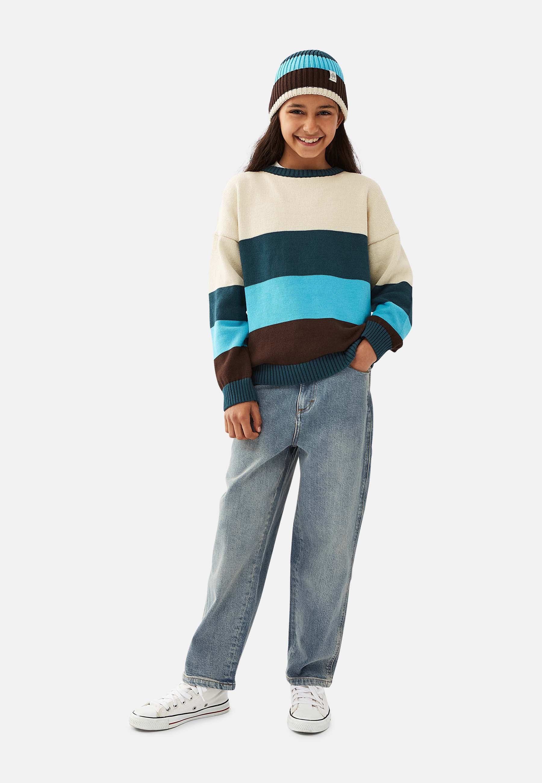Boxy Block Pullover