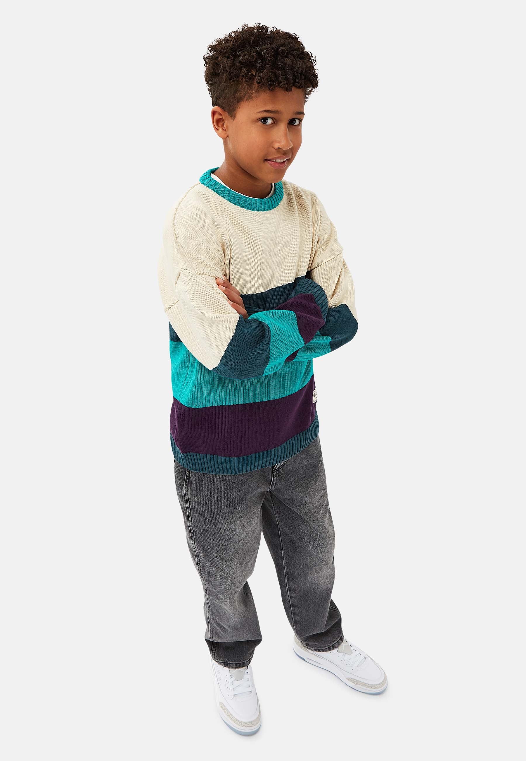 Boxy Block Pullover