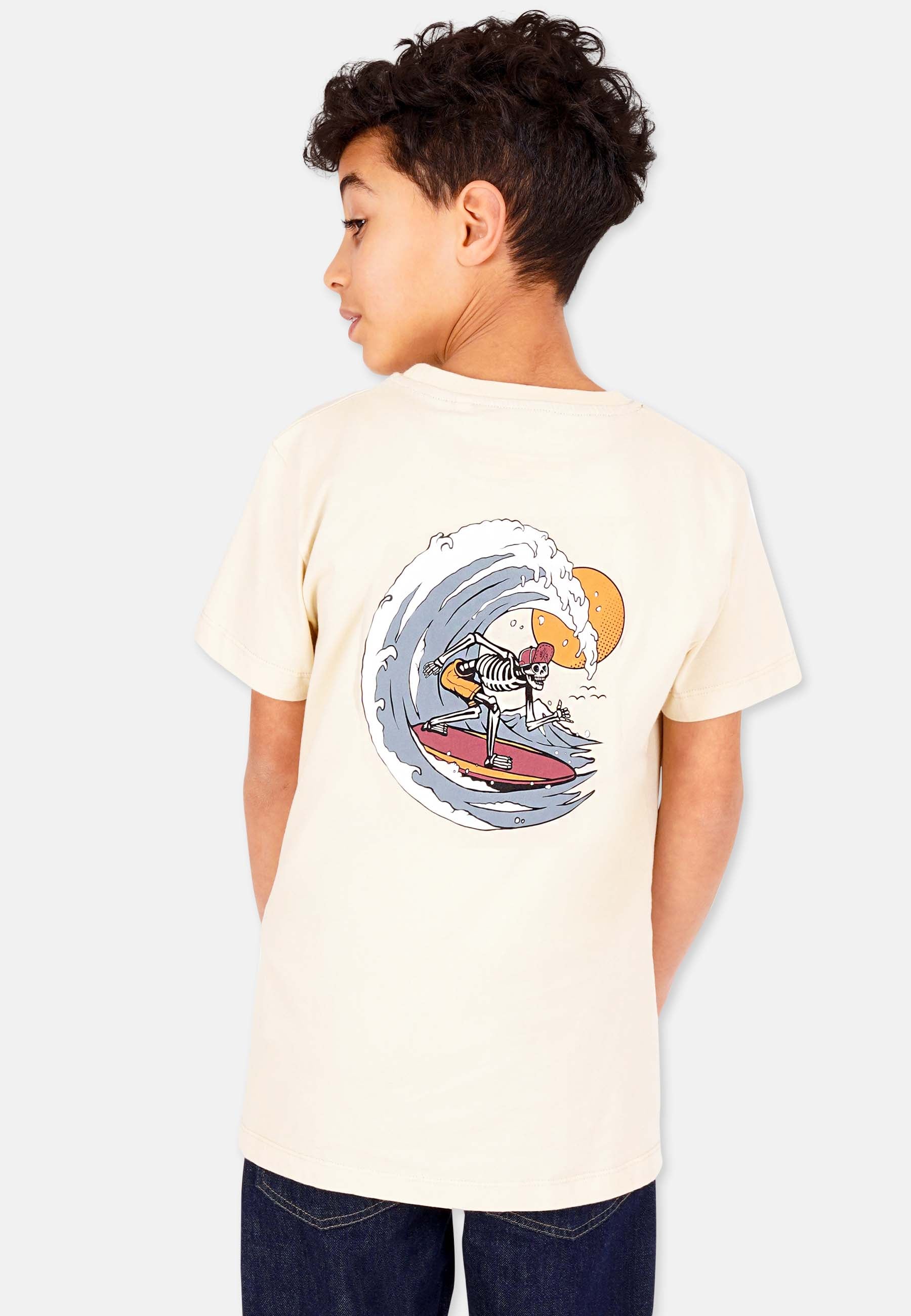 Skeleton Surfer Pocket T-Shirt
