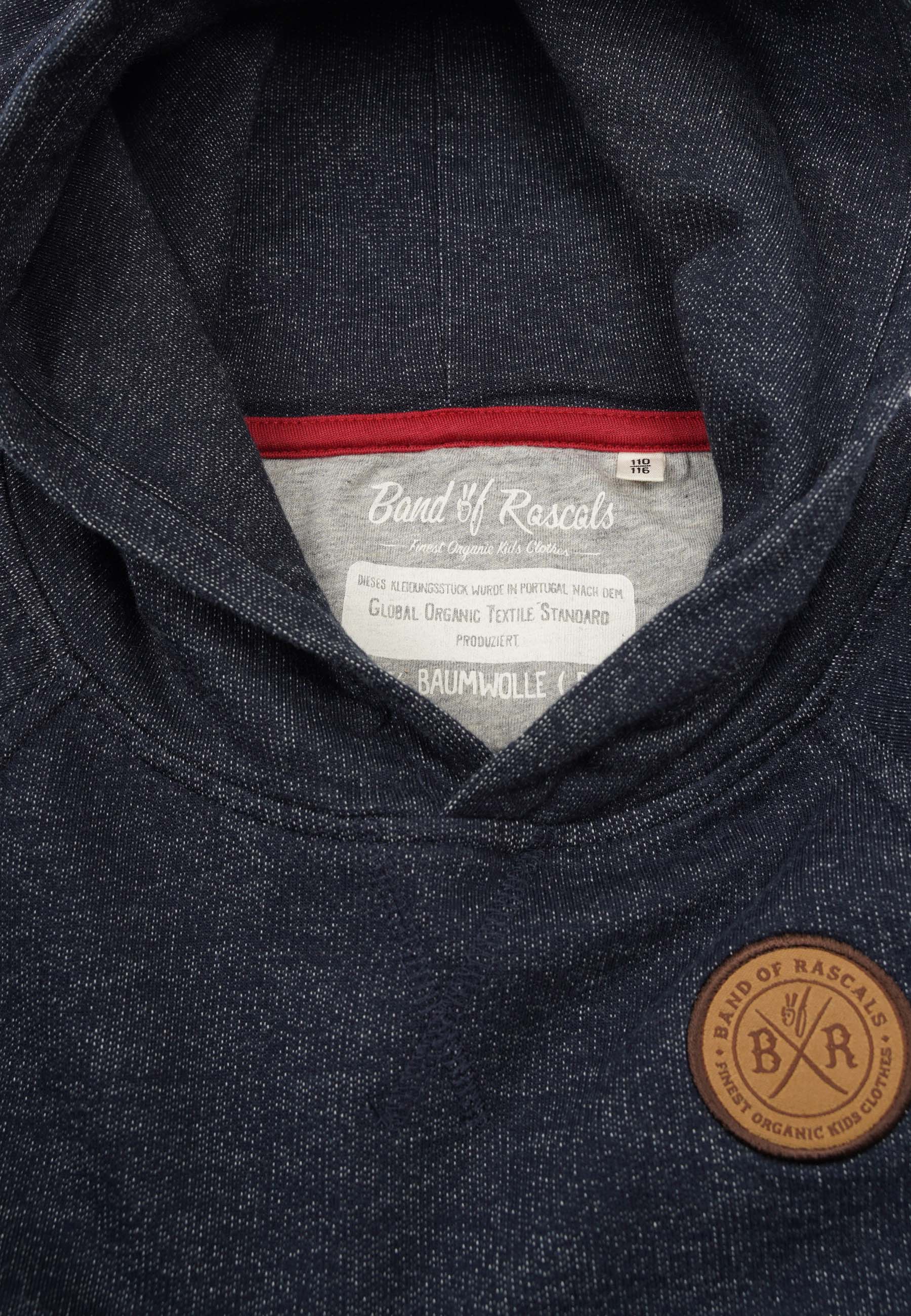 Denim Raglan Hooded