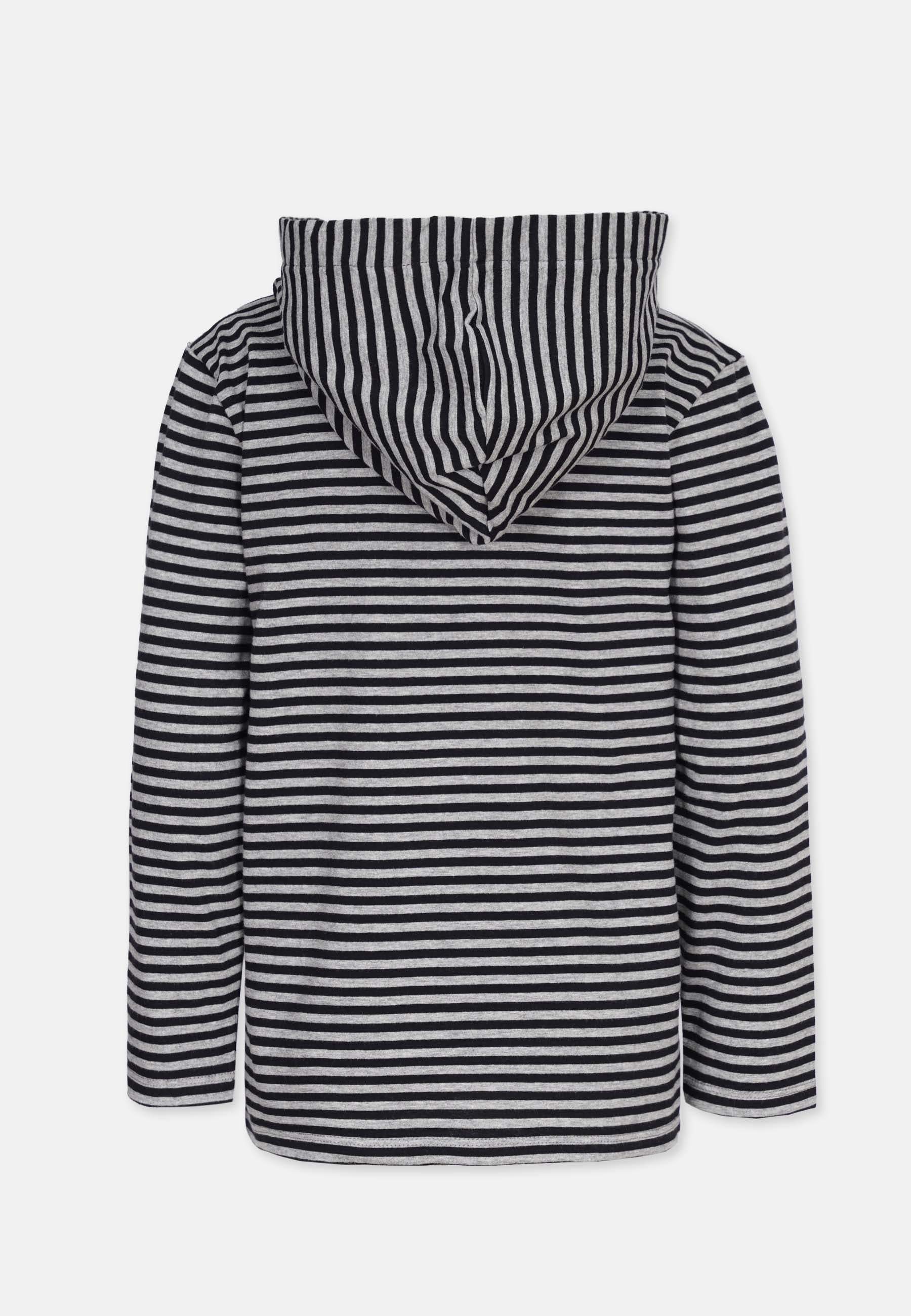 Striped Hooded Longsleeve