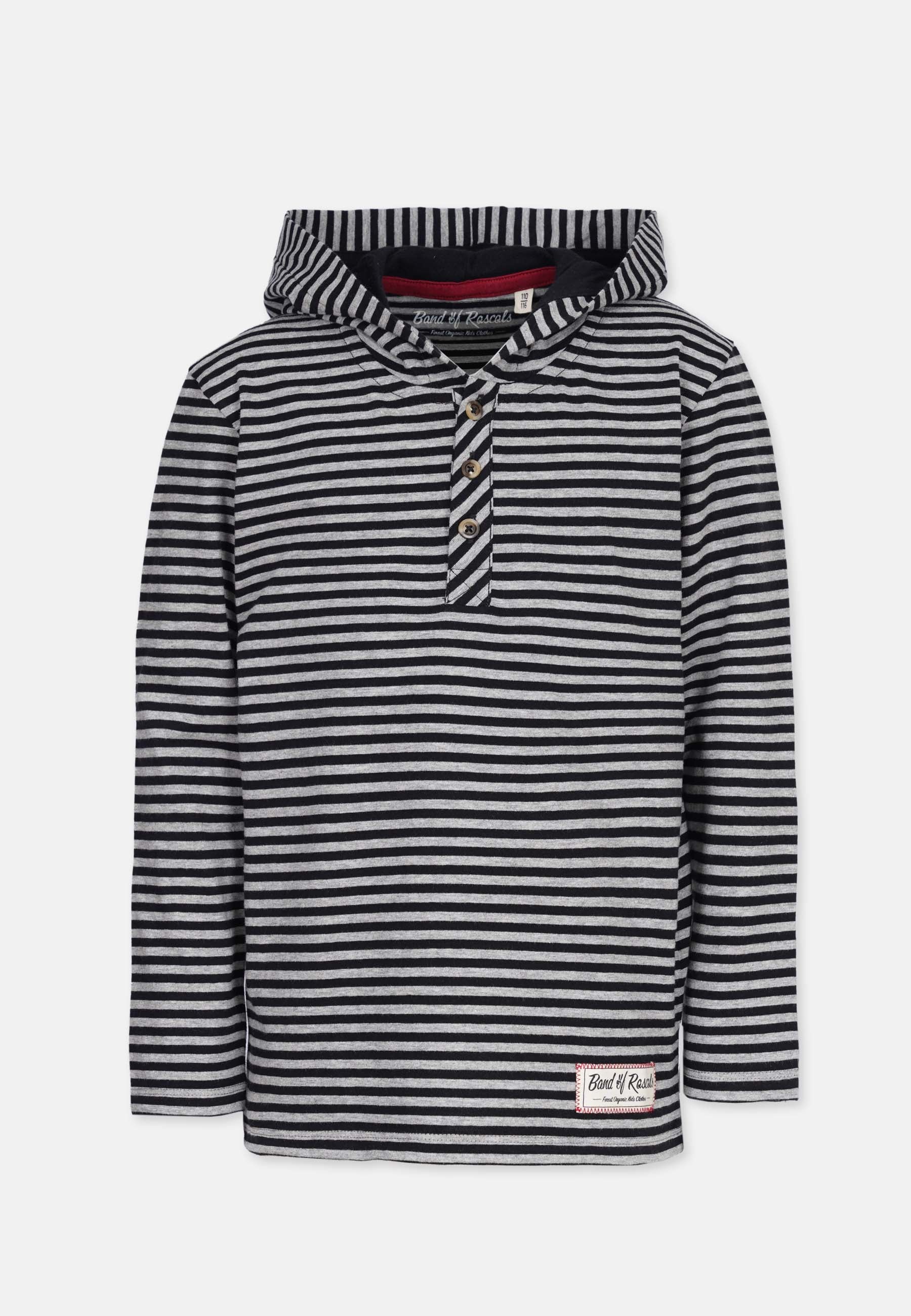 Striped Hooded Longsleeve