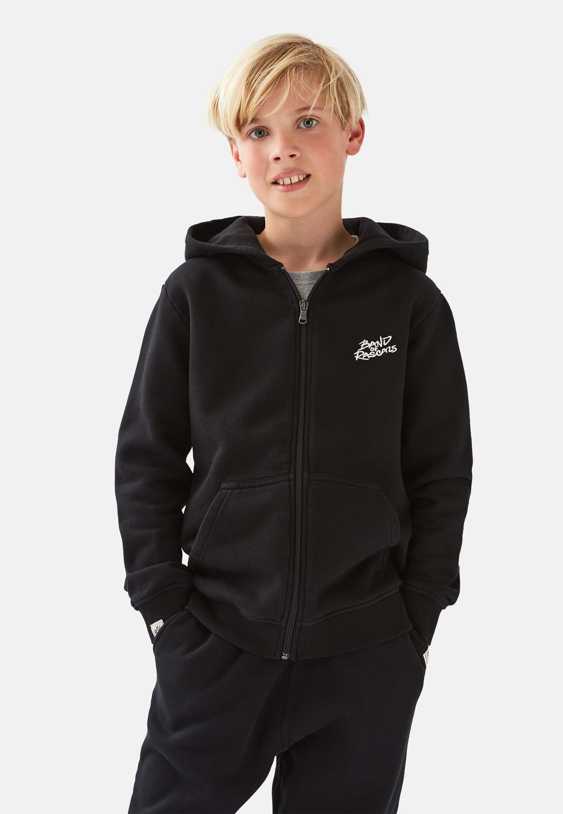 New School Zip Hooded