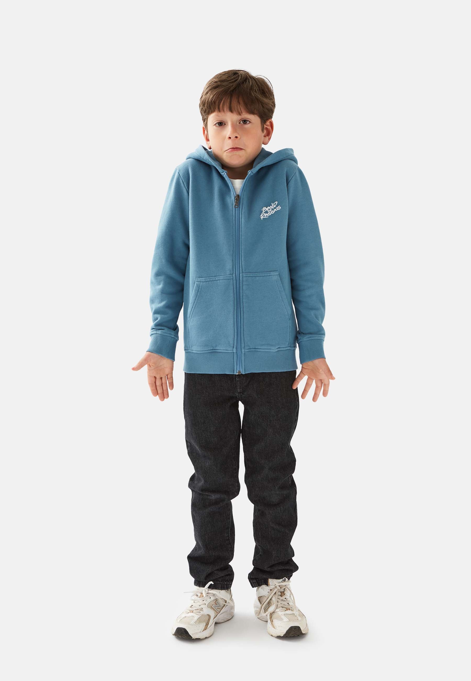 New School Zip Hooded