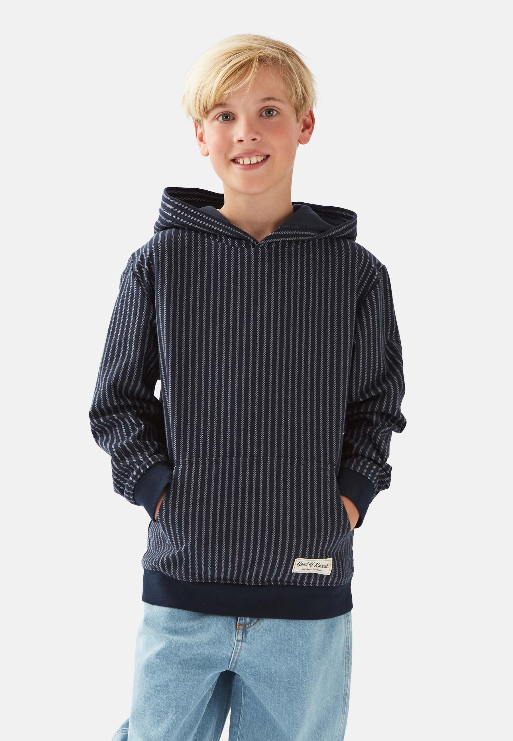 Vertical Striped Hooded