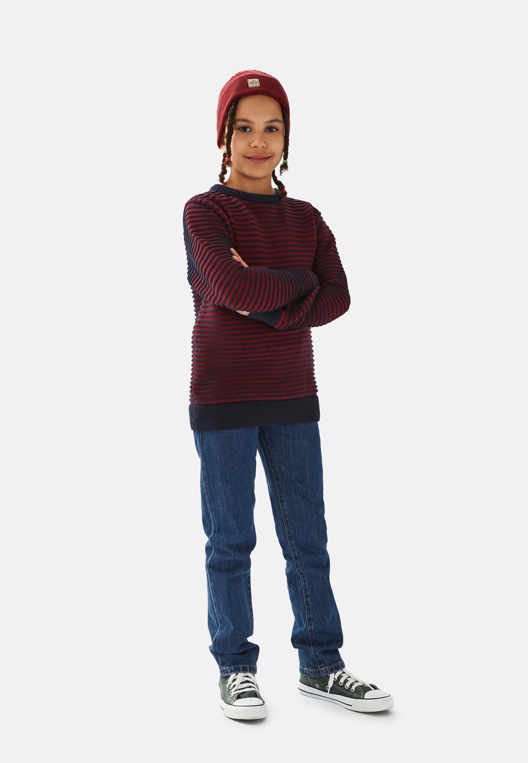 3D Stripe Pullover
