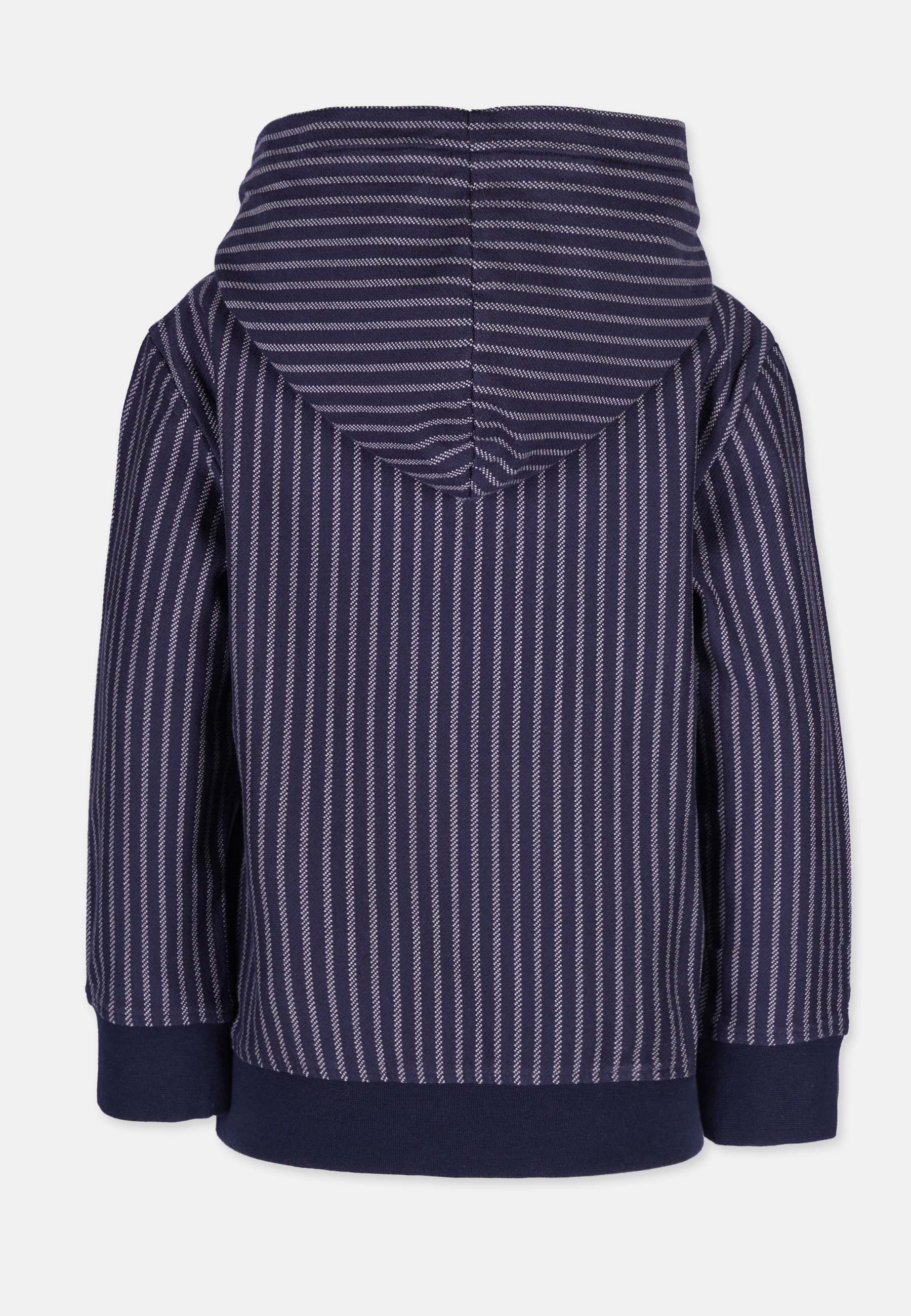 Vertical Striped Hooded